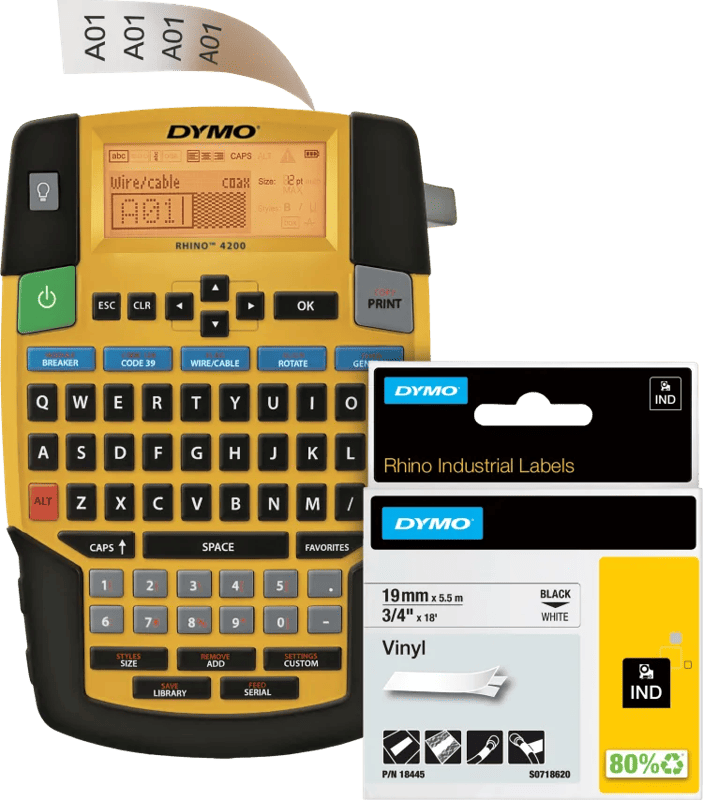 DYMO Rhino 4200 Labelprinter Qwerty + 1 extra label