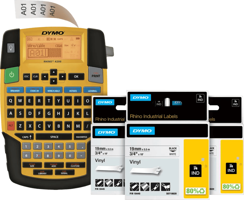 DYMO Rhino 4200 Labelprinter Qwerty + 3 extra labels
