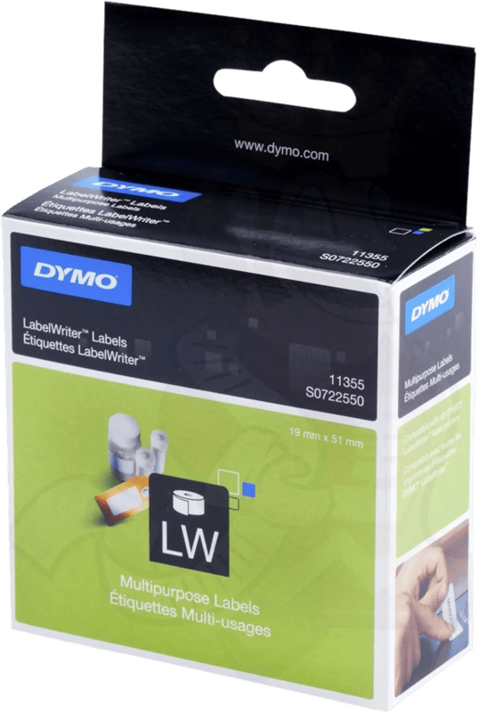 DYMO Verwijderbaar Etiket 19 x 51 mm 500 stuks