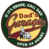 Dad's Garage Open 24 Hours Metalen Bord 60 cm | Fiftiesstore