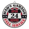 Dad's Garage Rond Metalen Bord - Ø46cm | Fiftiesstore