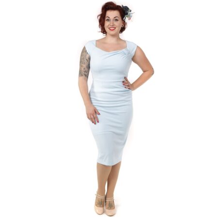 Dakota Pencil Dress Ice Blue-44 (NL)/ 18 (UK) | 44% korting | The Pretty Dress Company