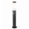 Dally LED Sokkellamp Zwart M - Bewegingssensor -Schemerschakelaar - E27 fitting - IP44 Waterdicht - 80 cm - padverlichting - Staande buitenlamp | HOFTRONIC