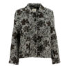 Dames Blazer Flowers Noir | Signe Nature