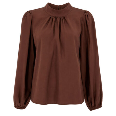 Dames Blouse Evi Marron | Signe Nature