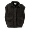 Dames Gilet Fee Noir Taupe | Signe Nature