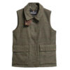 Dames Gilet Joyce Wool Olive Prince of wales | Barbour