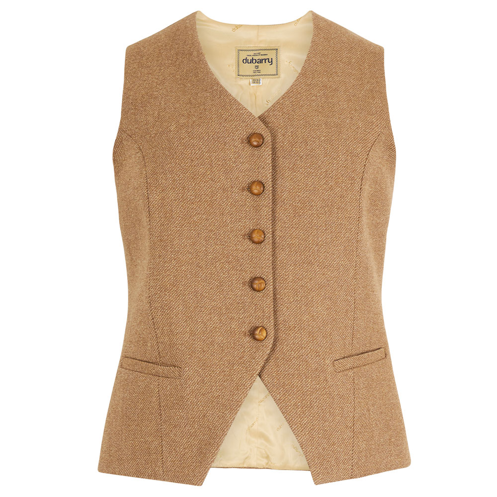 Dames Gilet Robinswood Camel Twill | Dubarry