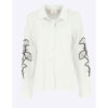 Damesblouse Vera met motief Blanc Brun | Signe Nature