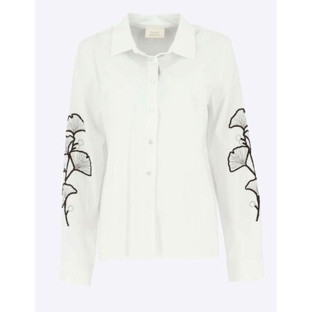 Damesblouse Vera met motief Blanc Brun | Signe Nature