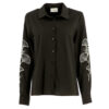 Damesblouse Vera met motief Marron Ecru | Signe Nature
