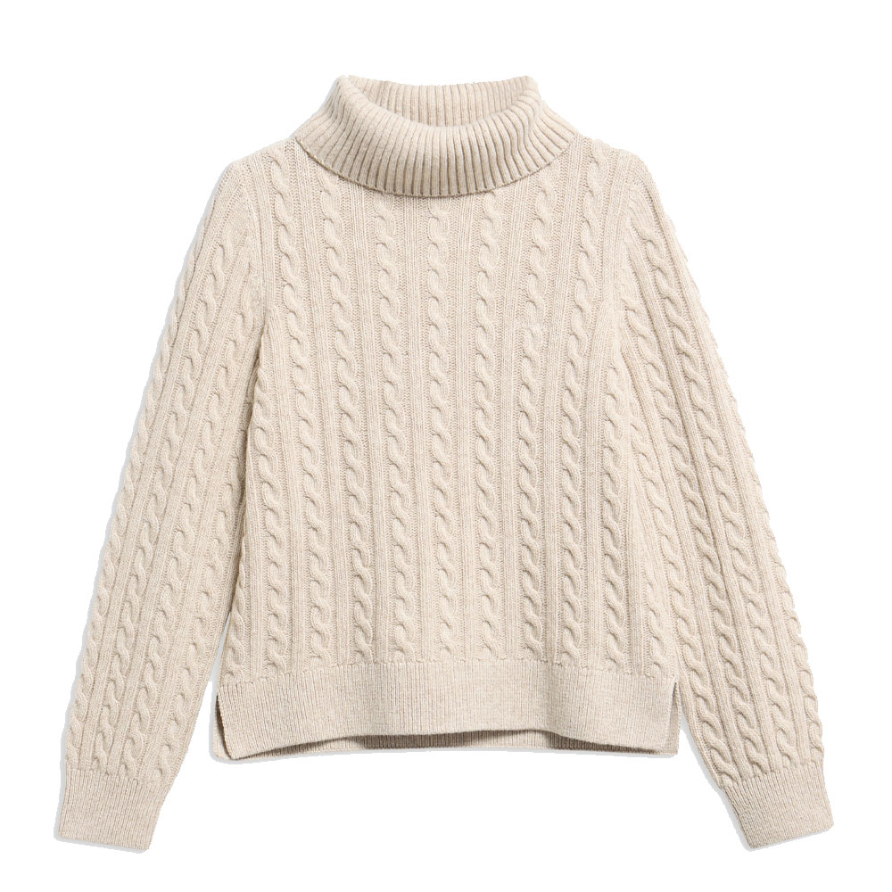 Damestrui Ambleside Cable Oatmeal | Barbour