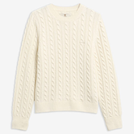 Damestrui Ashdown Cable Ecru | Barbour