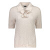 Damestrui Cable Polo collar Moon Mel | Bloomings