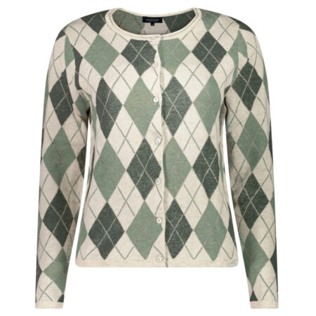 Damestrui Crew Neck Argyle Lily Pad mel | Bloomings