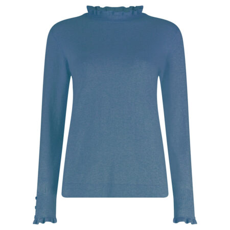 Damestrui Mock Neck Blue Ashes mel | Bloomings