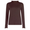 Damestrui Mock Neck Brown Mel | Bloomings