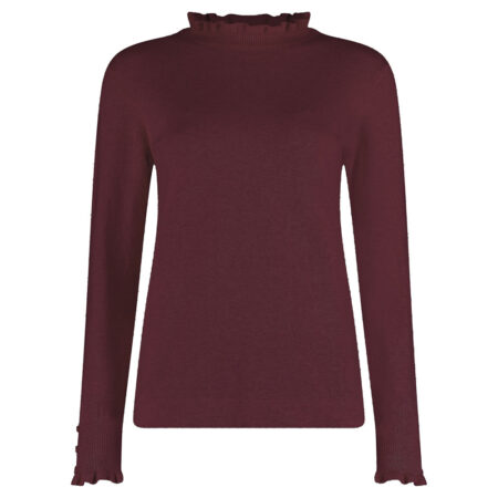 Damestrui Mock Neck Tawny Port | Bloomings