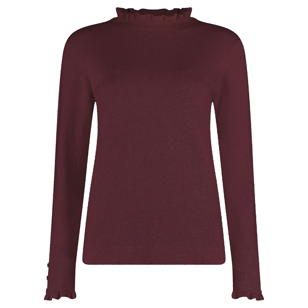 Damestrui Mock Neck Tawny Port | Bloomings