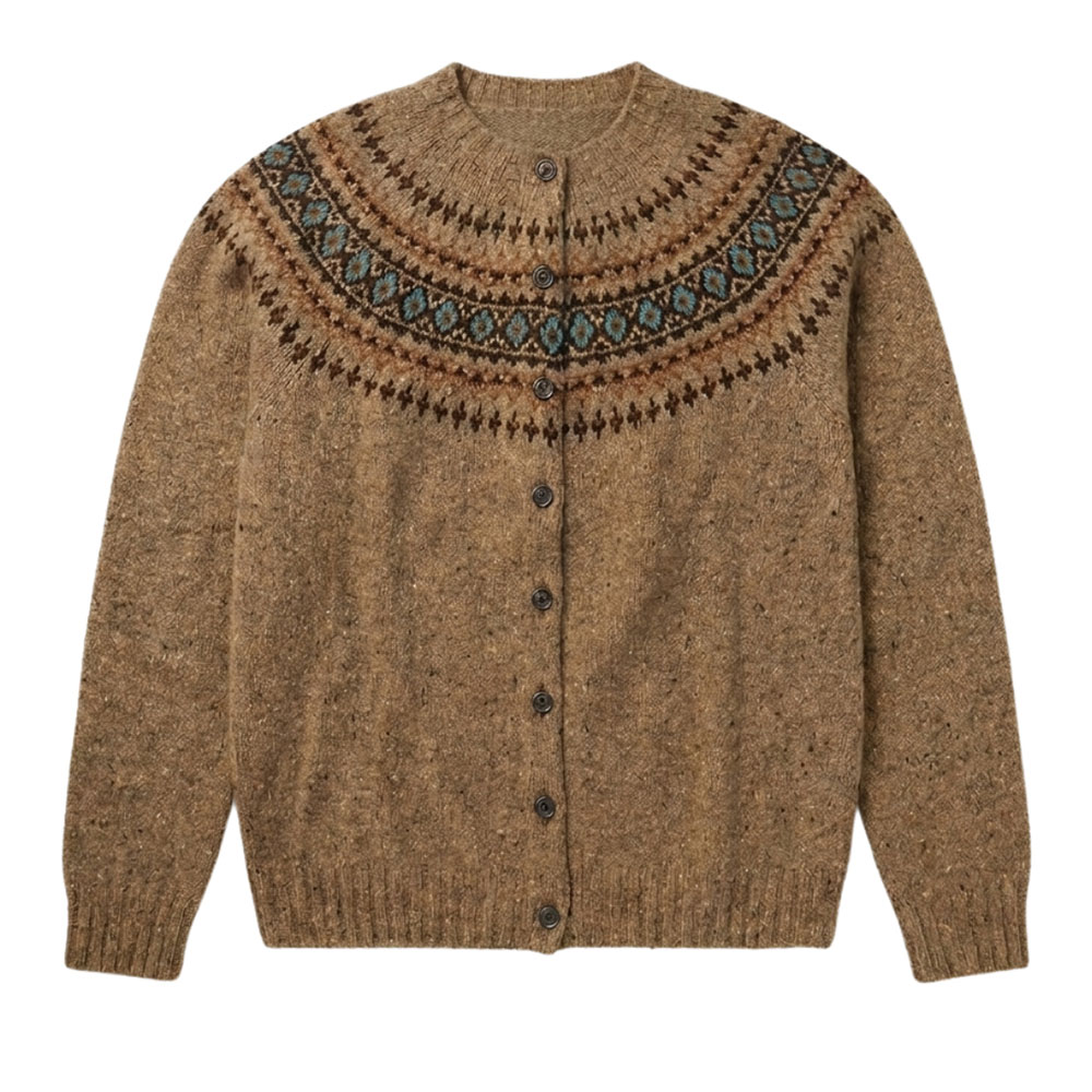 Damesvest Fairisle Yoke Knoydart | Harley of Schotland