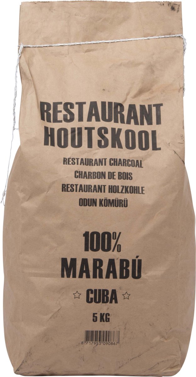 Dammers Marabu Houtskool - 5 kg - Houtskool bbq - Dammers houtskool - Brandt zeer lang | DAMMERS