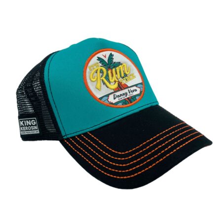 Danny Vera 'It's Rum Time' Trucker Cap - Zee Groen | Bennies Fifties x King Kerosin x Danny Vera | Bennies Fifties