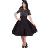 Darlene Collar Dress Black/White Polka-34 (NL)/ 8 (UK) | 15% korting | Dolly and Dotty