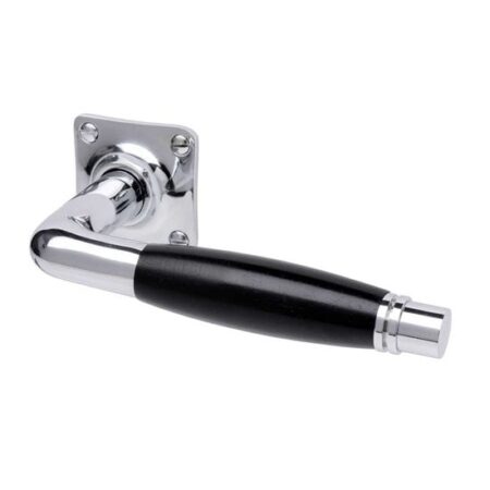De Oude Deurklink Deurklink - Deco glanzend nikkel vierkante rozet | De Oude Deurklink