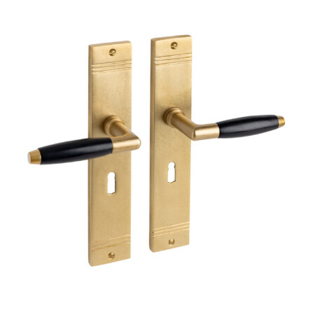 De Oude Deurklink Deurklink Retro op schild met sleutelgat 55mm
