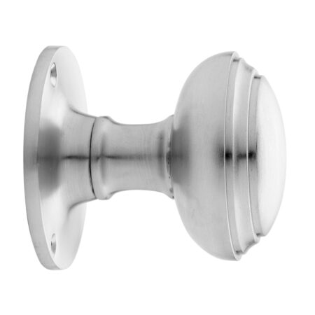 De Oude Deurklink Deurknop 55mm - Rond draaibaar mat nikkel | De Oude Deurklink