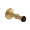 De Oude Deurklink Deurstopper - getrommeld messing | De Oude Deurklink