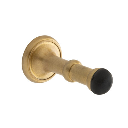 De Oude Deurklink Deurstopper - getrommeld messing | De Oude Deurklink