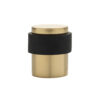 De Oude Deurklink Deurstopper vloermontage 30x40mm messing gelakt | De Oude Deurklink