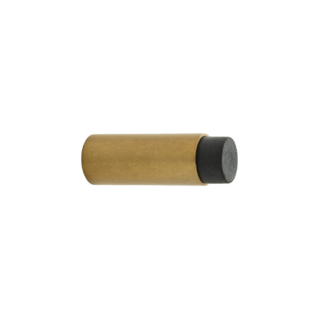 De Oude Deurklink Deurstopper wandmontage 60x22mm getrommeld messing | De Oude Deurklink