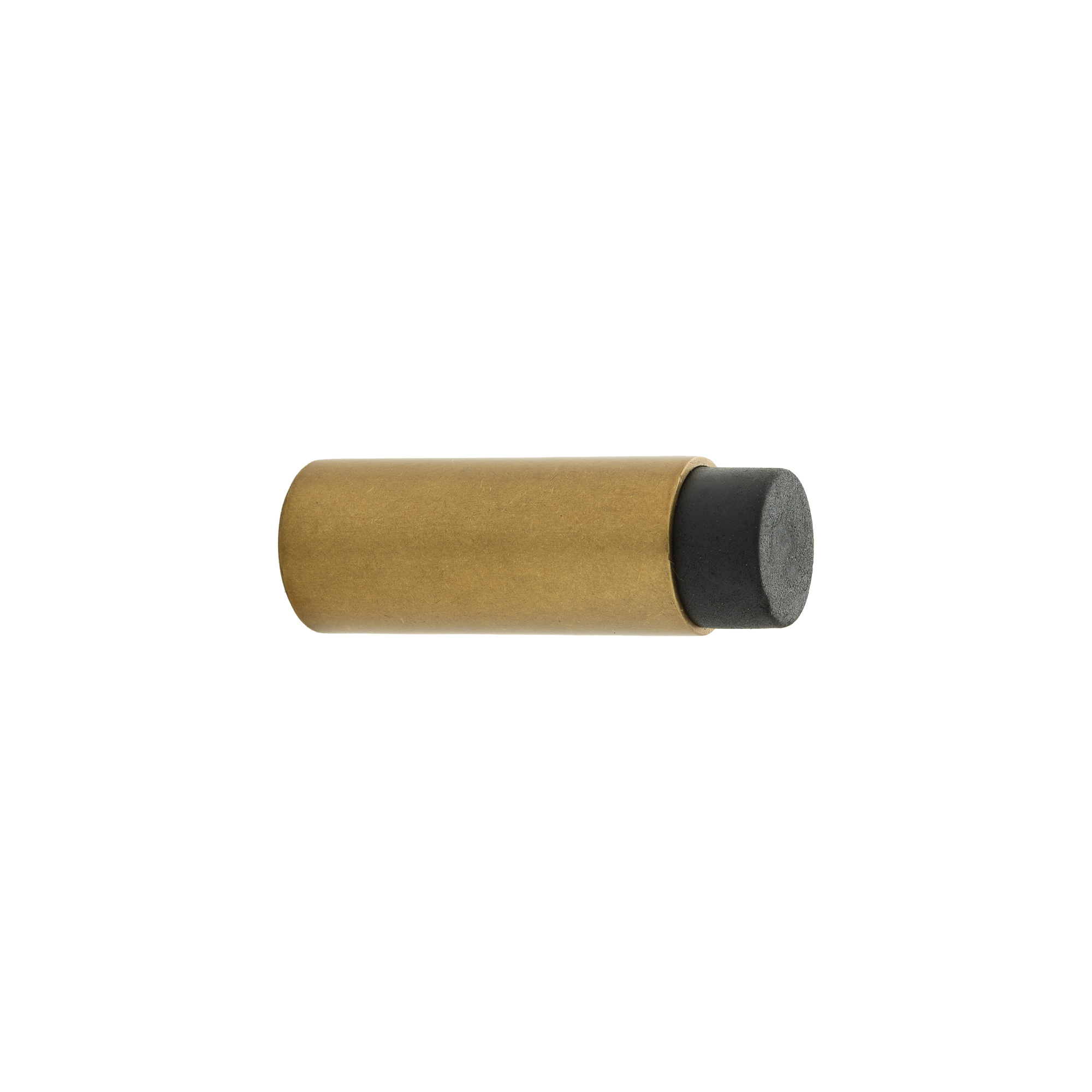 De Oude Deurklink Deurstopper wandmontage 60x22mm getrommeld messing | De Oude Deurklink