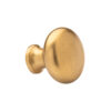 De Oude Deurklink Meubelknop 25 mm - getrommeld messing | De Oude Deurklink