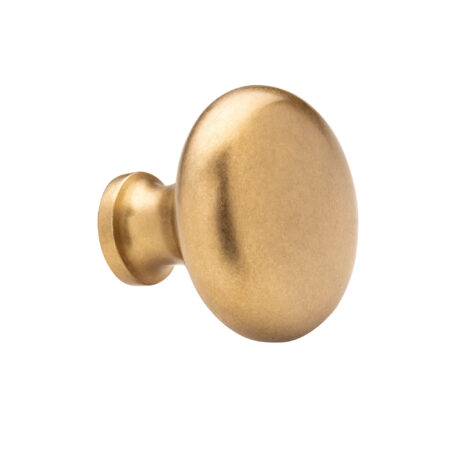 De Oude Deurklink Meubelknop 38 mm - getrommeld messing | De Oude Deurklink