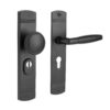 De Oude Deurklink Retro buitendeurbeslag knop/klink PC55 zwart | De Oude Deurklink