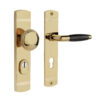 De Oude Deurklink Retro buitendeurbeslag knop/klink PC72 glanzend messing | De Oude Deurklink