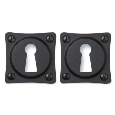 De Oude Deurklink Sleutelrozet - Vierkant mat zwart | De Oude Deurklink