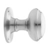 De Oude Deurklink Voordeurknop 55mm - Rond mat nikkel | De Oude Deurklink