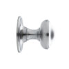 De Oude Deurklink Voordeurknop 80mm - Rond mat nikkel | De Oude Deurklink