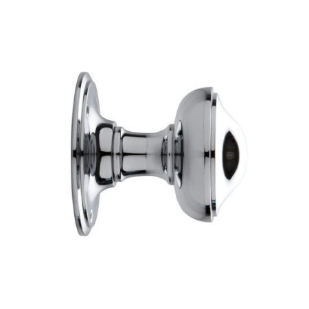 De Oude Deurklink Voordeurknop 80mm - Rond nikkel | De Oude Deurklink