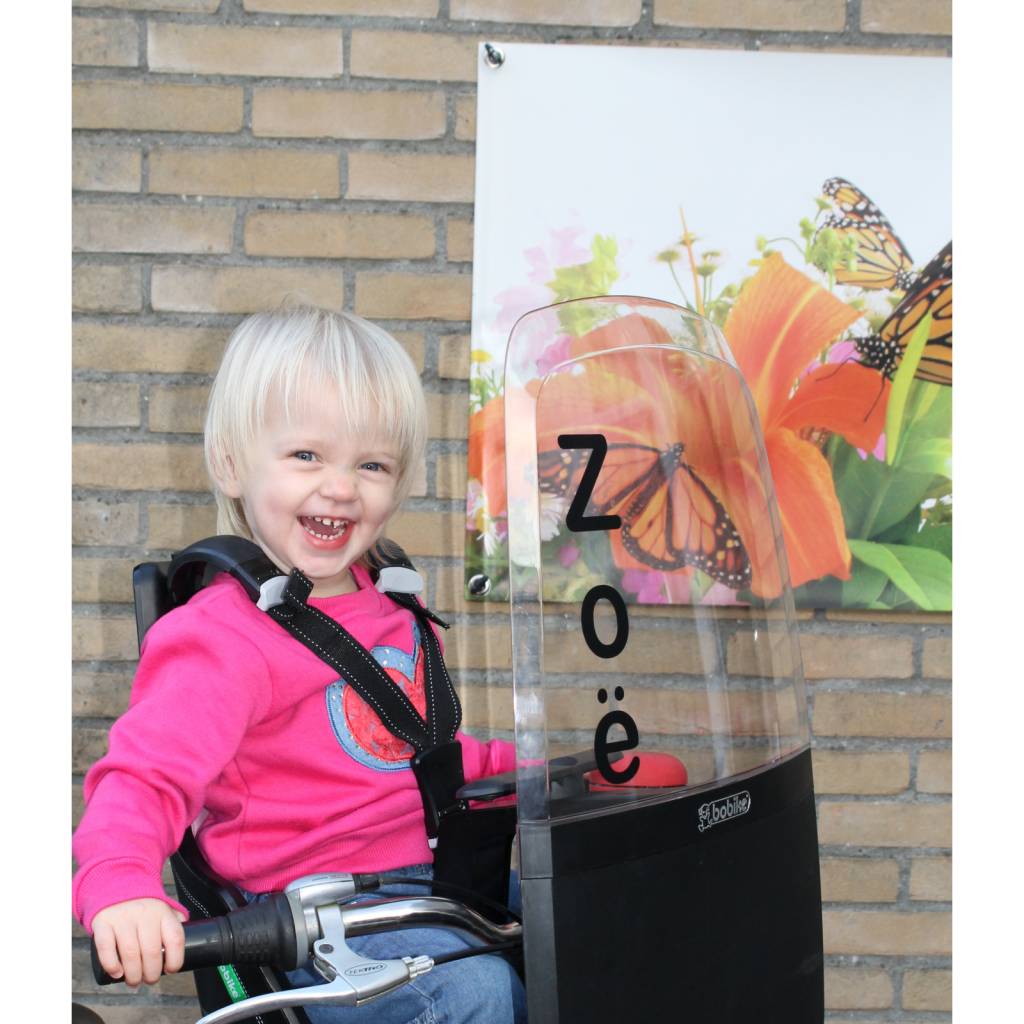 De naam van uw kind op een Windscherm |