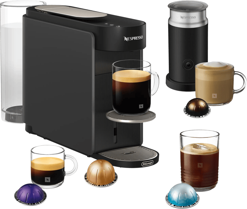 De'Longhi Nespresso ENV200GYAE Vertuo UP Antraciet + Aeroccino