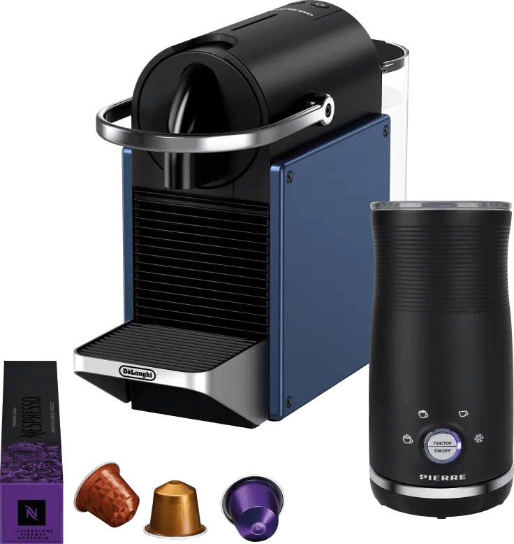 De'Longhi Nespresso Pixie EN127.BL + Pierre Melkopschuimer