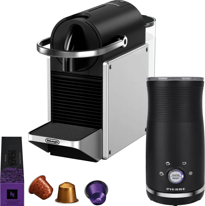 De'Longhi Nespresso Pixie EN127.S + Pierre Melkopschuimer