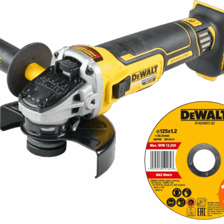 DeWalt DCG405NT-XJ (zonder accu) + DeWalt Doorslijpschijf INOX 125x1x22