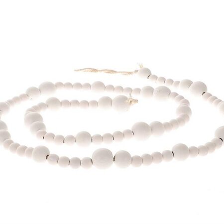 Deco woonketting hout L165cm wit | HBX natural living