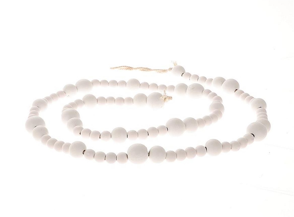 Deco woonketting hout L165cm wit | HBX natural living